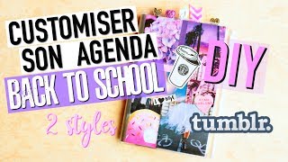 DIY Customiser son AGENDA  Back To School Facile français [upl. by Romeu871]