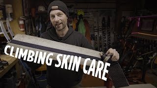 Basic Care For Ski Touring Climbing Skins [upl. by Medwin]