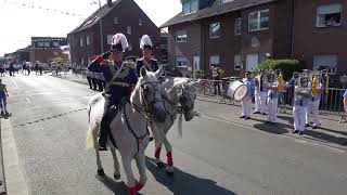 DormagenNievenheim 11 07 23 Parade der Vorreiter Sappeure und Grenadiere zur Königsparade [upl. by Karil126]