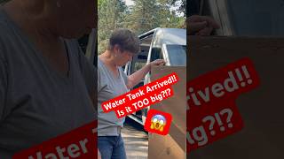 Will the Water Tank Fit Van Build Stress shorts [upl. by Dyraj]