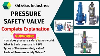 Types of Pressure Safety Valve  Whats Back Pressure How does it work  Oil and Gas Industries [upl. by Mancino]