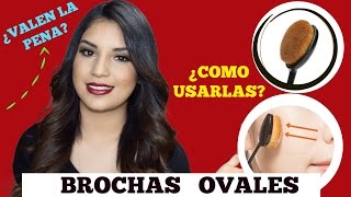 COMO USAR BROCHAS OVALES  MAQUILLAJE USANDO BROCHAS OVALES [upl. by Pierce]