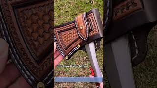 Custom Leather Axe Sheath [upl. by Centeno]