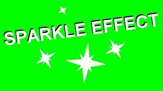 SPARKLE EFFECT  SOUND  GREEN SCREEN [upl. by Sergias]