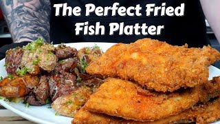 How To Fry Fish Like a Pro Plus My Favorite Potato Recipe Ever  Fathers Day Fish Fry [upl. by Ennaeirrac]