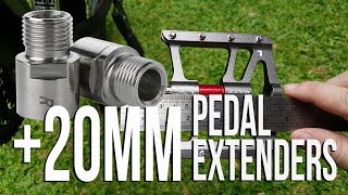 Bicycle Pedal Extenders Installation 20mm [upl. by Assirek104]