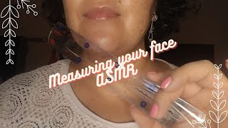 ASMR  Measuring your face 💆🏻‍♀️📏 inaudible sounds [upl. by Silliw]