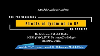 Effects of tyramine on blood pressure [upl. by Amhser]