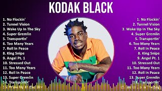 Kodak Black 2024 MIX Best Songs  No Flockin Tunnel Vision Wake Up In The Sky Super Gremlin [upl. by Ayardna]