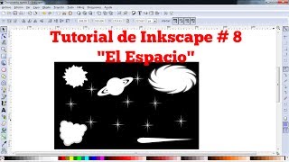 Video Tutorial de Inkscape en Español 8 Dibujar el espacio [upl. by Pudens955]