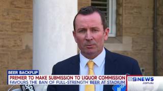 Beer Backflip  9 News Perth [upl. by Cal684]