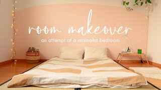 Small Bedroom Makeover Tatami Minimal Cozy [upl. by Eibo]