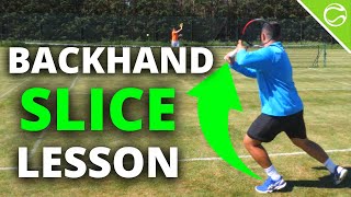 Tennis Backhand Slice  How To Slice In Tennis [upl. by Nifares763]