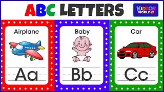 Learning the Letters of the English Alphabet by Showing Illustrations and Videos [upl. by Harrod]