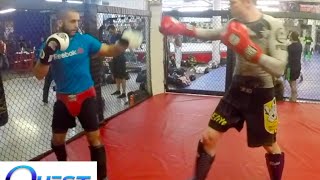 How to Fight Someone Bigger and Taller  Coach Zahabi vs Big and Tall Opponents [upl. by Abott]