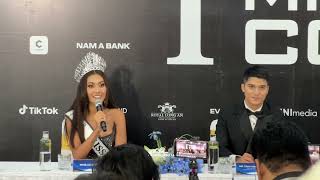 Press Conference Miss Cosmo 2024  Permata Juliastrid INDONESIA [upl. by Keri]