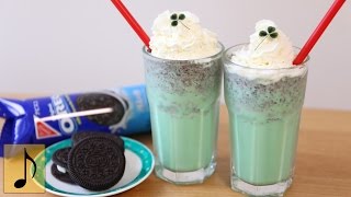 OREO Mint Shake Recipe for St Patricks Day【1 Minute Cooking】 [upl. by Iborian130]