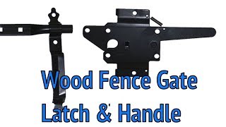 Wood Fence Gate Latch amp Handle [upl. by Risay]