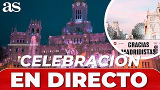 REAL MADRID CAMPEÓN LIGA en VIVO I Fiesta en CIBELES [upl. by Atalie]