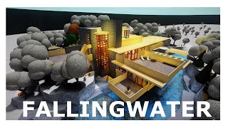 Fallingwater Tour  ROBLOX Bloxburg [upl. by Neerom]