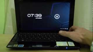 Boot Time Android 23 vs 40 x86 vs Chrome OS on Netbook Asus Eee Pc 1005HA vs ARM A9 [upl. by Latricia]