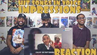 Hit Rap Songs In Voice Impressions Reaction [upl. by Blanca296]