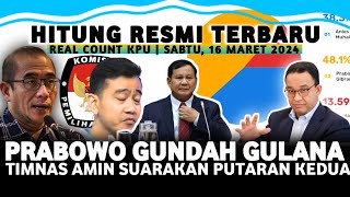 Hasil Hitung Resmi KPU Terbaru Sabtu 16 Maret 2024 Suara Prabowo Diungkit di Pleno KPU [upl. by Haim]