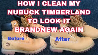 HOW TO CLEAN THE NUBUCK TIMBERLAND  THE EASIEST AND SIMPLEST WAY  DIY TUTORIAL [upl. by Hiett149]