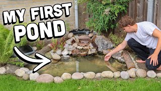 Creating a Naturalistic Pond With a Waterfall  StepbyStep [upl. by Balf]