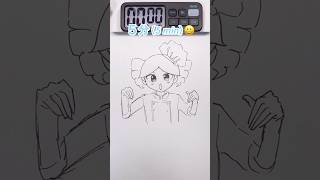 オブソミートの重音テトを5秒〜5分で描くDrawing Teto in 5sec10sec1mins5mins kasaneteto vocaloid drawing shorts [upl. by Akli]