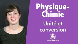 Unité et conversion  PhysiqueChimie  6e  Les Bons Profs [upl. by Anialem499]