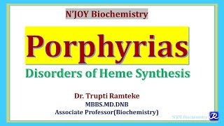 Porphyrias Heme Synthesis disorders  hemoglobin chemistry amp Metabolism  Biochemistry [upl. by Bettina]