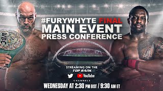 Tyson Fury vs Dillian Whyte  Final Press Conference [upl. by Aseretairam652]