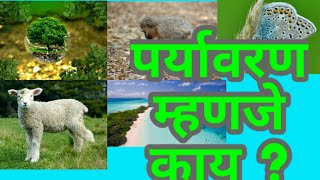 पर्यावरण म्हणजे काय पर्यावरणाचा अर्थ आणि व्याख्या  Simple solution by Gutte [upl. by Airla]