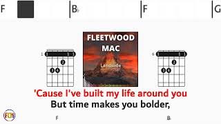 FLEETWOOD MAC Landslide FCN GUITAR CHORDS amp LYRICS [upl. by Bondy463]