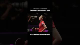 Mima Ito was defeated by Satsuki Odo in quarterfinal 😒 shorts tabletennis short [upl. by Lashar755]