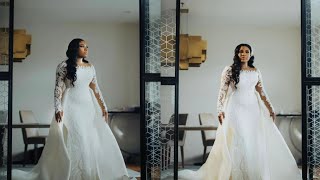 How to make a detachable wedding dress skirt with trainHow to make a wedding dress bridal train [upl. by Nosidda351]