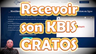 KBIS Gratuit  Obtenir lextrait KBIS en PDF de son entreprise gratuitement si dirigeant [upl. by Nibor]