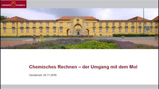 Vorlesung Allgemeine Chemie • Chemisches Rechnen 06 [upl. by Vieva]