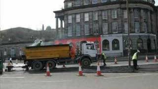 Tramageddon  Edinburgh Roadworks April  May 2008 [upl. by Atiuqehc]