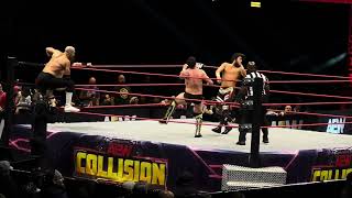 FULL MATCH  The Death Riders vs The Conglomeration live  AEW Collision taping 11072024 [upl. by Letsirhc]