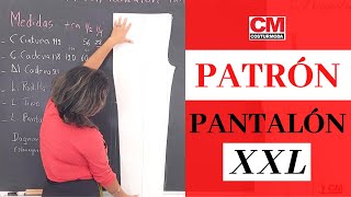 ➡️Cómo hacer el PATRÓN de PANTALÓN XXL❗ [upl. by Sibel105]