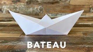 Comment faire un Bateau en papier  Origami Bateau Facile [upl. by Colley]