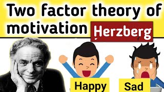 Frederick Herzberg Two factor theory of motivation Theories of motivation PsychologySports psyc [upl. by Corissa]