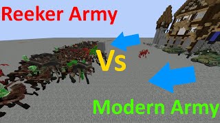 Modern Army Vs Reeker Army Minecraft [upl. by Dent]