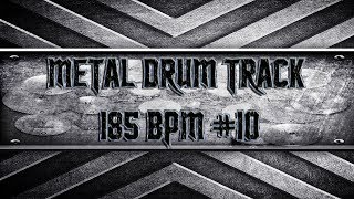 Thrash Metal Drum Track 185 BPM HQHD [upl. by Stefanie]