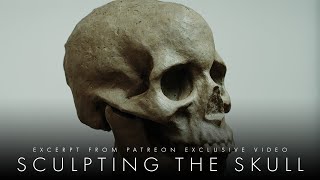 Tool Techniques For Clay Surfaces  Sculpting The Skull  Ep 4  Excerpt From Patreon Exclusive [upl. by Tolmann]