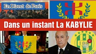 KABYLIE EN DIRECT DE PARIS LA DIASPORA KABYLE SE MOBILISE [upl. by Raila]