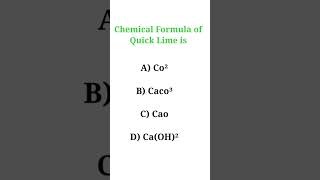 Understanding the Chemical Formula of Quick Lime [upl. by Thury]