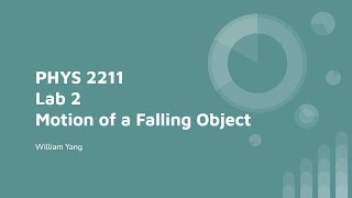 PHYS 2211 Lab 2  Motion of a Falling Object [upl. by Llertnauq]